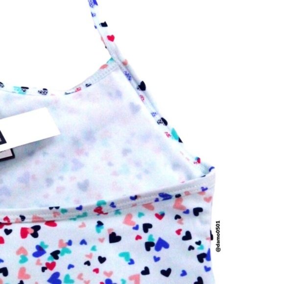 NWT Baby Gap Heart ❤️ Print Teal Halter Swimsuit - Picture 6 of 10